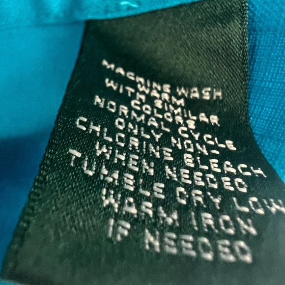 Lauren Ralph Lauren Linen Women’s Long Sleeve Blue Button Down - Picture 4 of 5